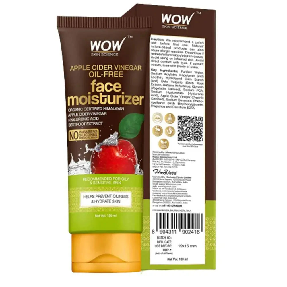 Wow Skin Science Apple Cider Vinegar Oil Free Face Moisturizer - Mytrendzcart