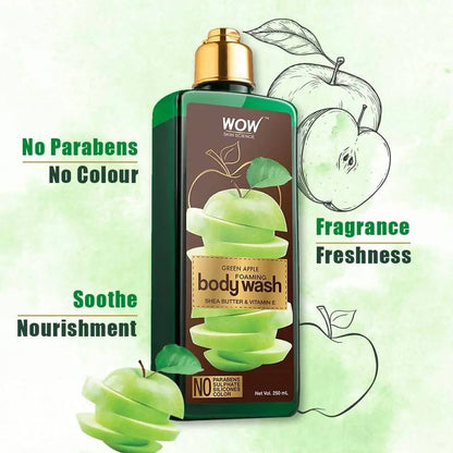 Wow Skin Science Green Apple Foaming Body Wash - Mytrendzcart