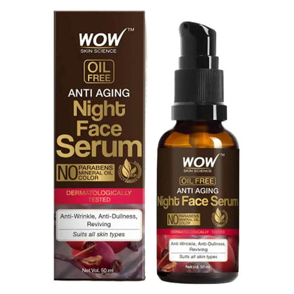 Wow Skin Science Oil Free Anti Aging Night Face Serum - Mytrendzcart