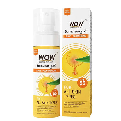 Wow Skin Science Sunscreen Matte Finish - SPF 55 PA++ -100 ml - Mytrendzcart