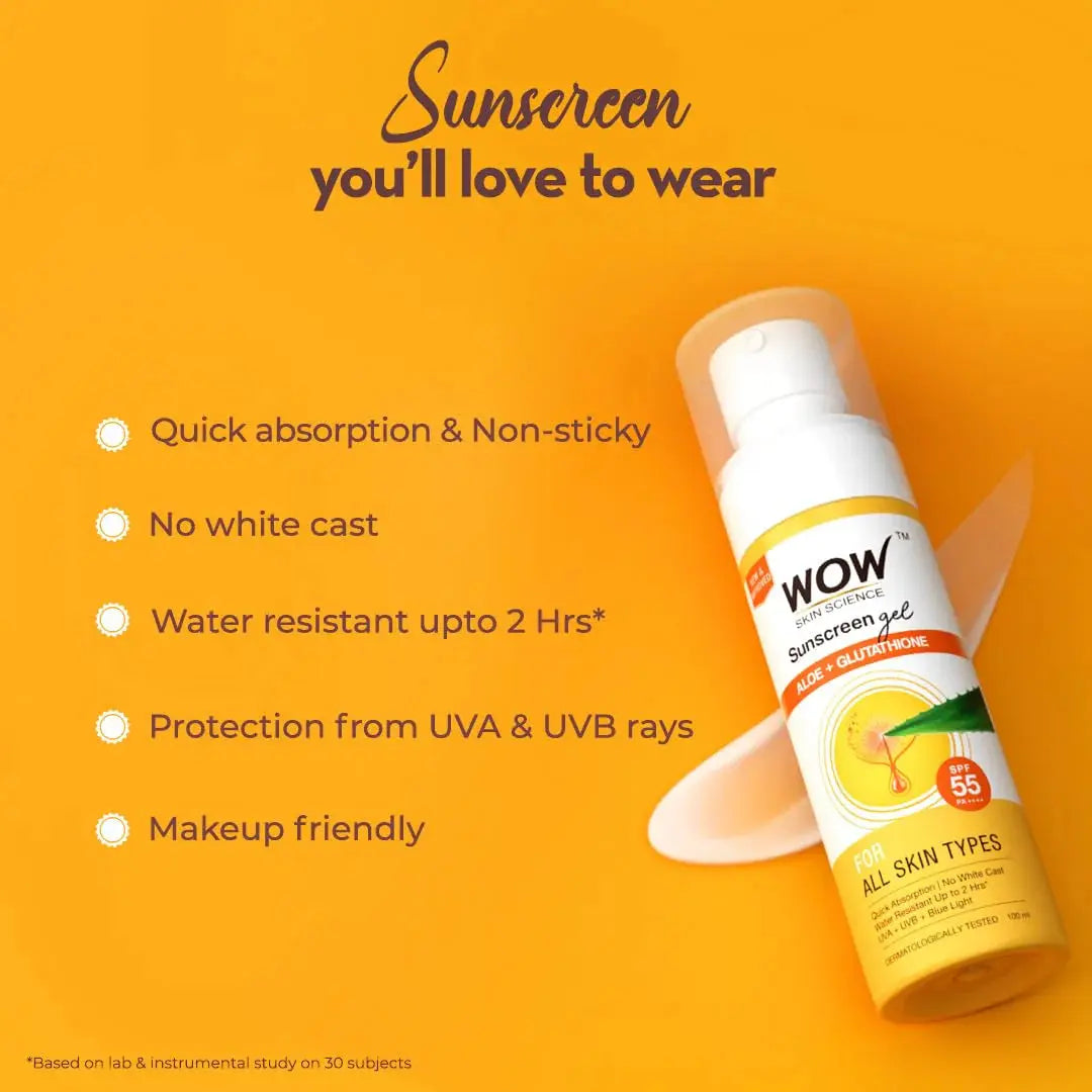 Wow Skin Science Sunscreen Matte Finish - SPF 55 PA++ -100 ml - Mytrendzcart