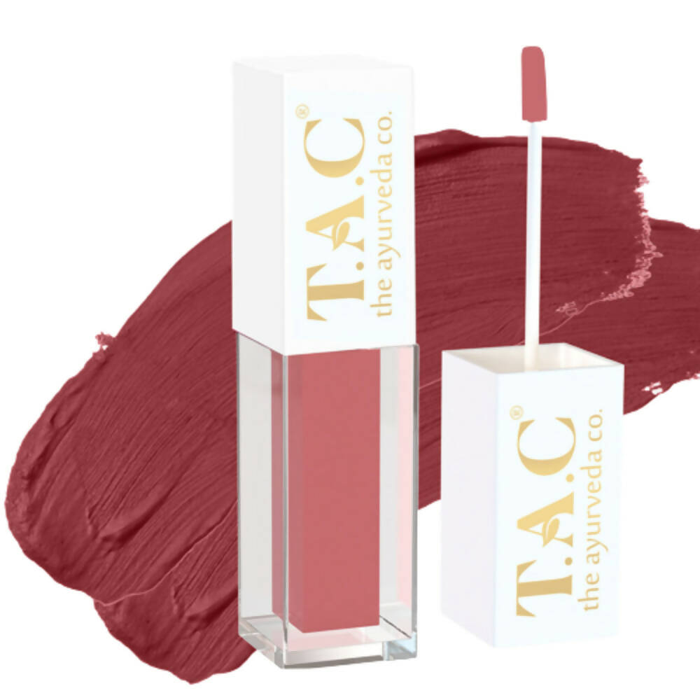 TAC - The Ayurveda Co. Liquid Matte Brown Bae Lipstick - Mytrendzcart
