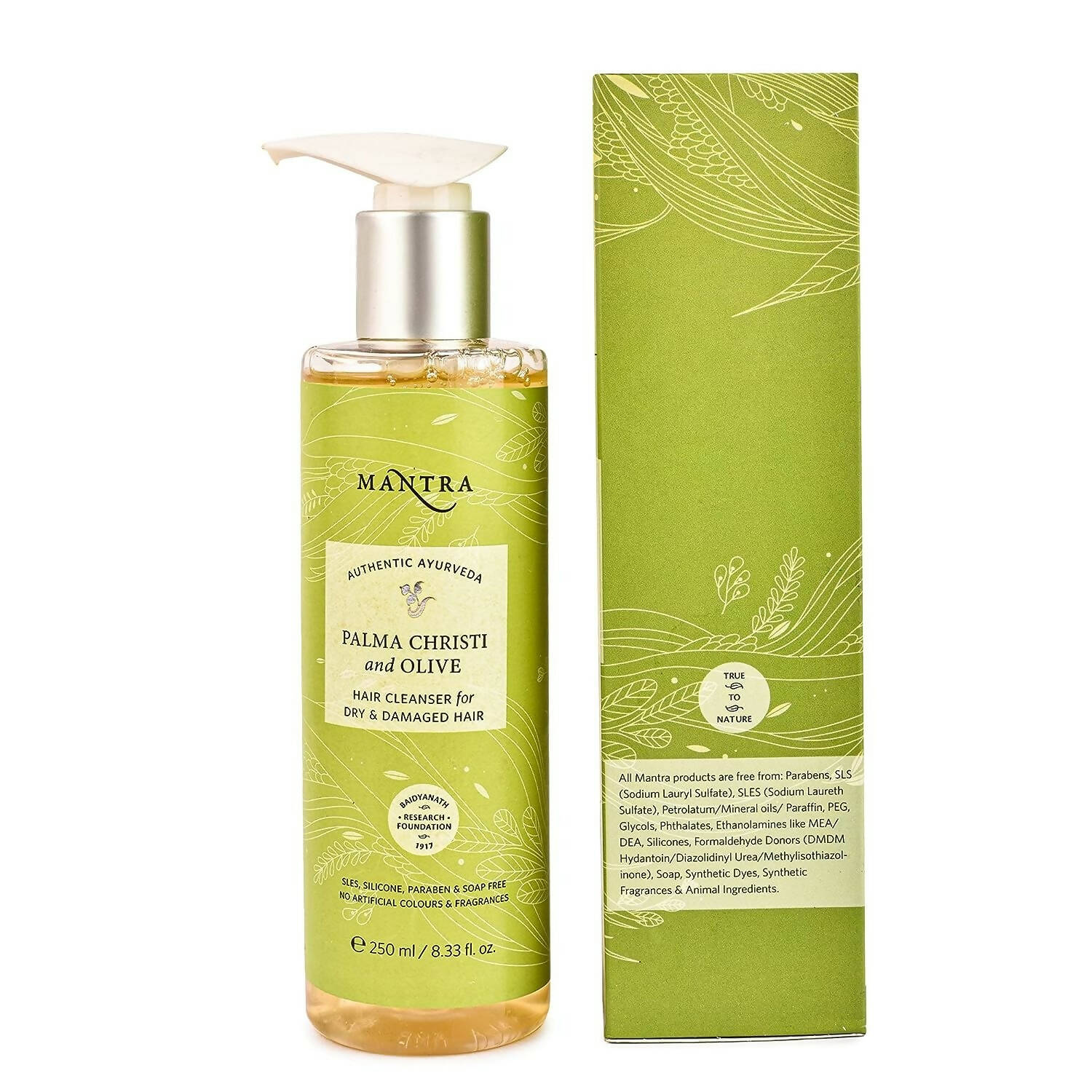 Mantra Herbal Palma Christi and Olive Hair Cleanser For Dry & Damaged Hair - Mytrendzcart