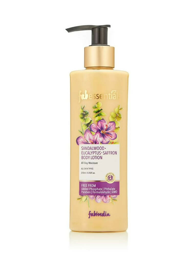 Fabessentials Sandalwood Eucalyptus Saffron Body Lotion - Mytrendzcart