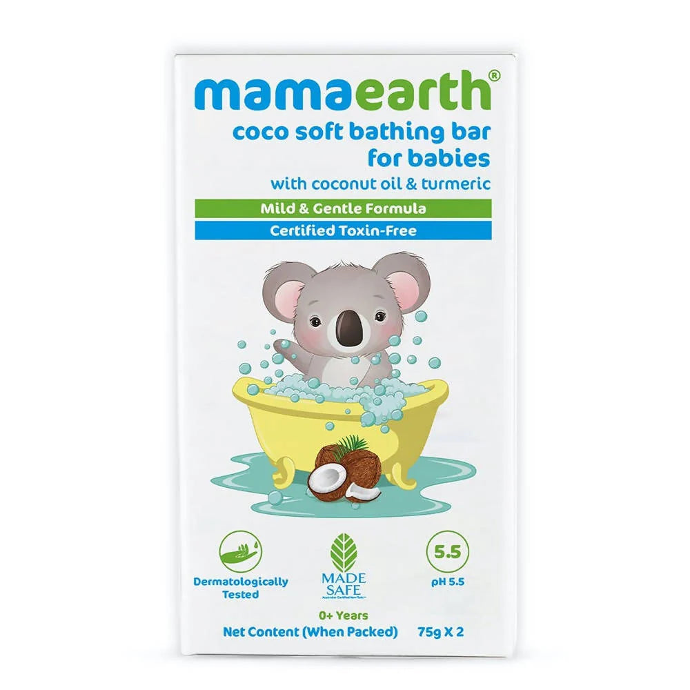 Mamaearth Coco Soft Bathing Bar for Babies -75 gm - Pack of 2 Mytrendzcart