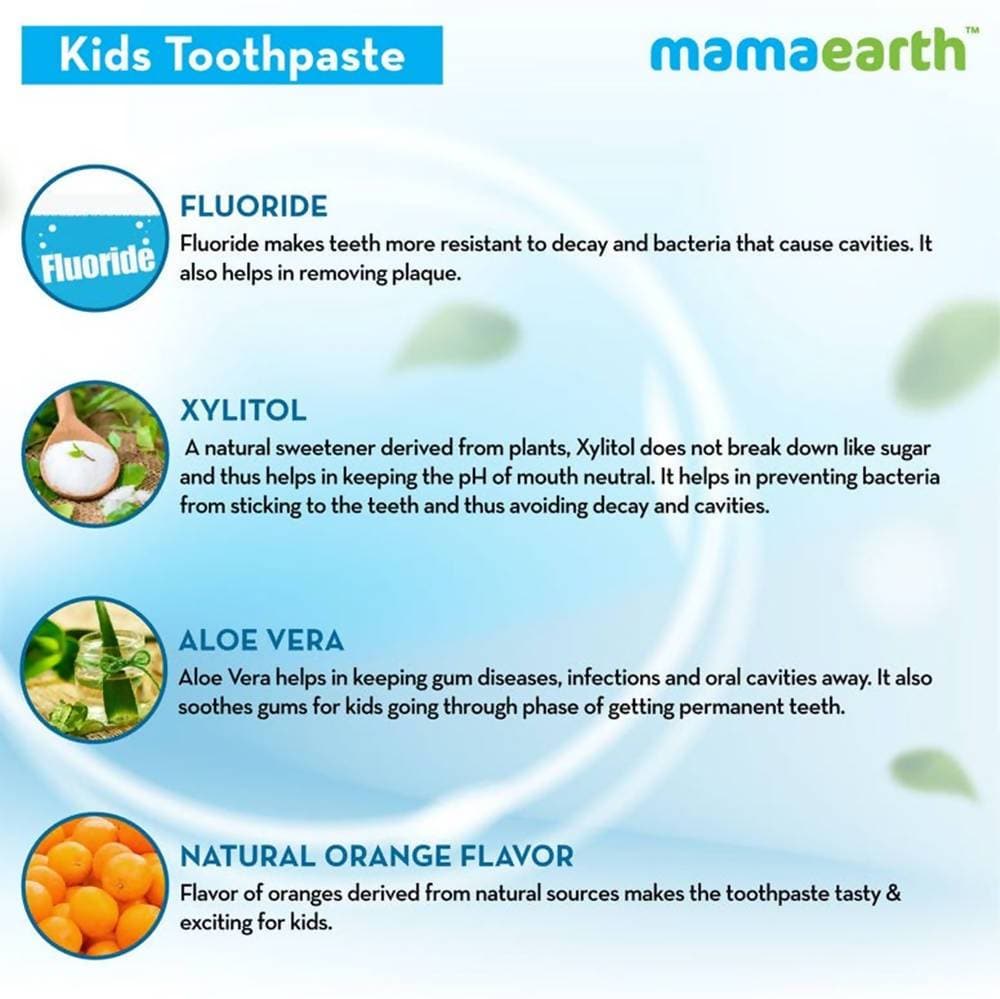 Mamaearth Awesome Orange Toothpaste For Kids Mytrendzcart