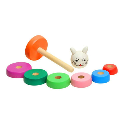 Matoyi Wooden Rainbow Cat Stacker -150 gm Mytrendzcart