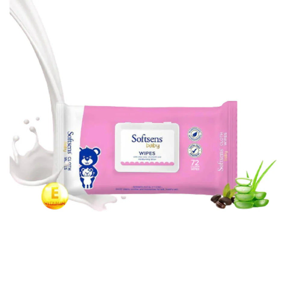 Softsens Baby Wipes -72 Wipes Mytrendzcart