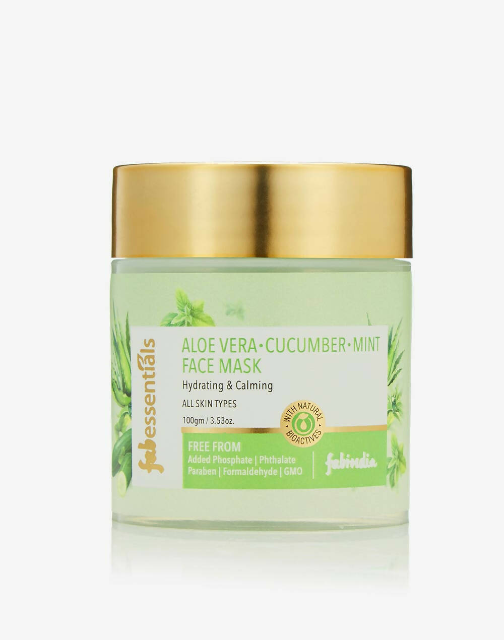 Fabessentials Aloe Vera Cucumber Mint Face Mask - Mytrendzcart