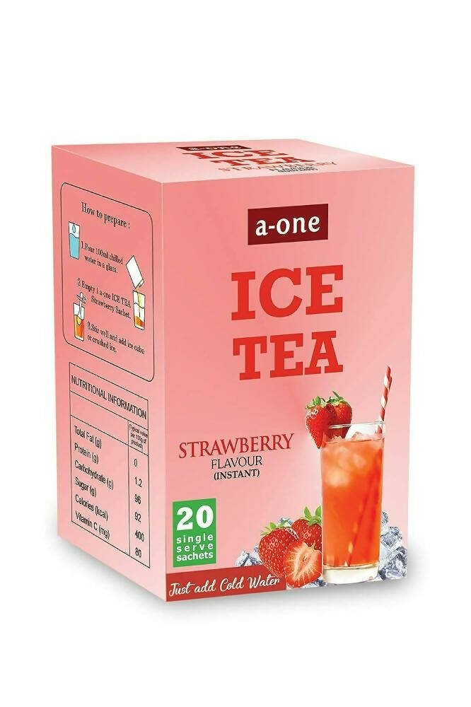 A - One Ice Tea Strawberry Flavour Instant - Mytrendzcart
