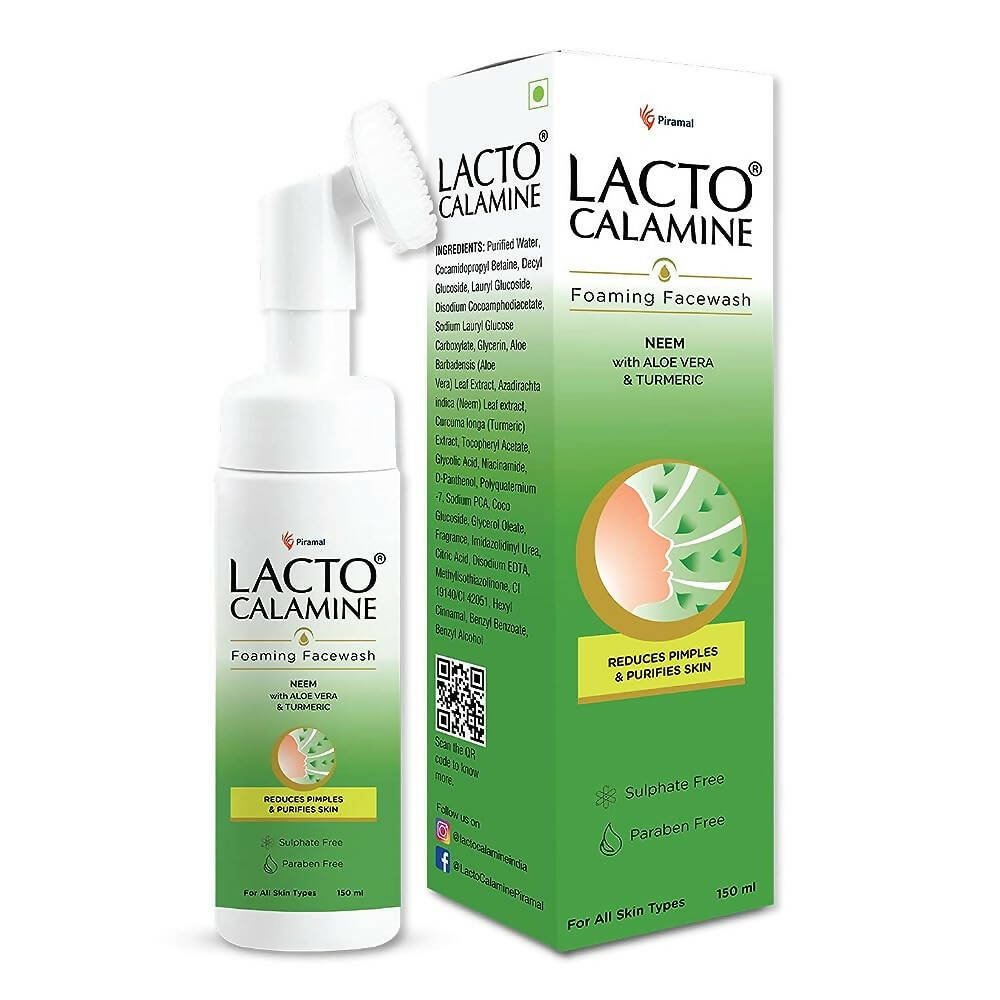 Lacto Calamine Neem with Aloe & Turmeric Foaming Face Wash - Mytrendzcart