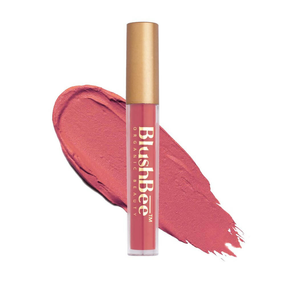 BlushBee Organic Beauty Lip Nourishing Liquid Lipstick - Dusty Pink - Mytrendzcart