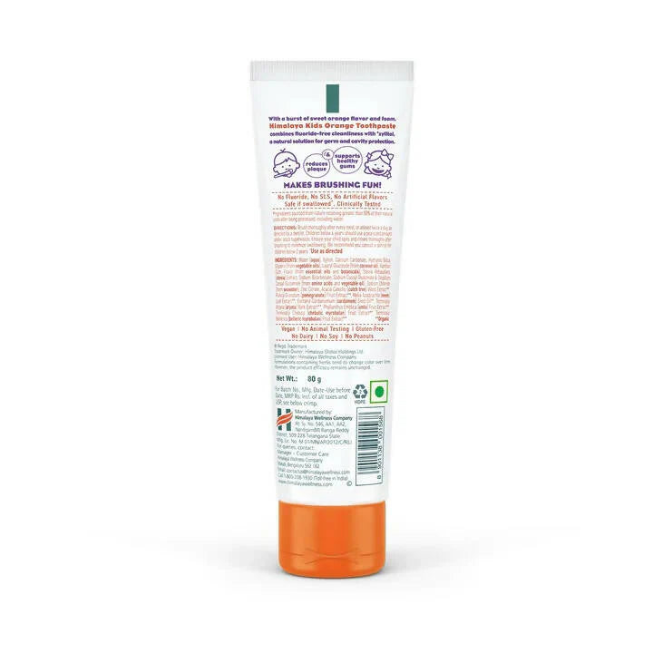 Himalaya Kids Orange Toothpaste -80 gm Mytrendzcart