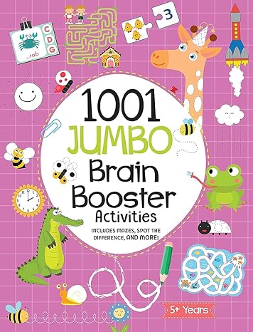 1001 Jumbo Brain Booster Activities for 5 to 8 Years Old Kids|Enhance the Child Mind with Cognitive Excellence with Interactive Activity Book