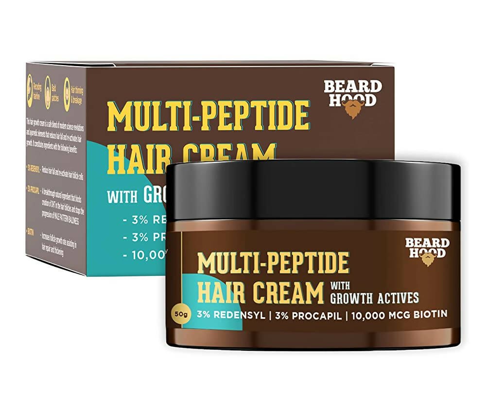 Beardhood Multi - Peptide Hair Cream - Mytrendzcart