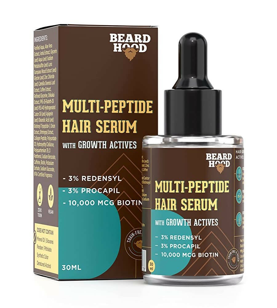 Beardhood Multi - Peptide Hair Growth Serum - Mytrendzcart