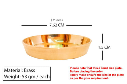 Brass Bhog Prasad Plates