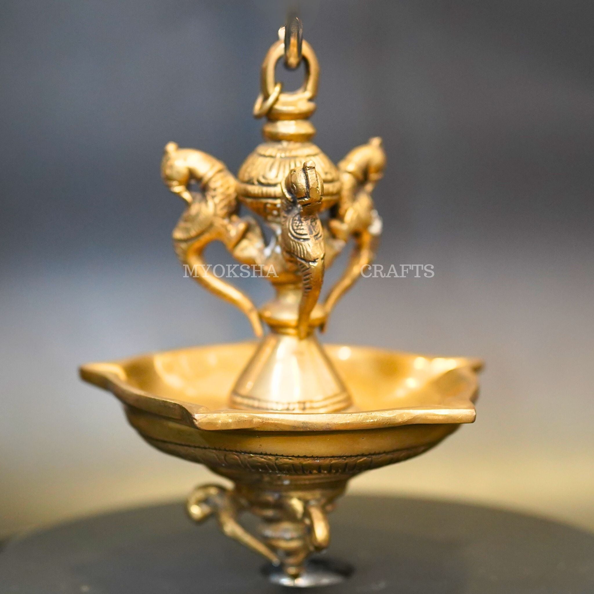Brass Hanging Diya - Mytrendzcart