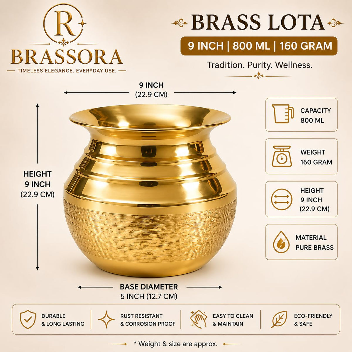 Brass Lota Kalash