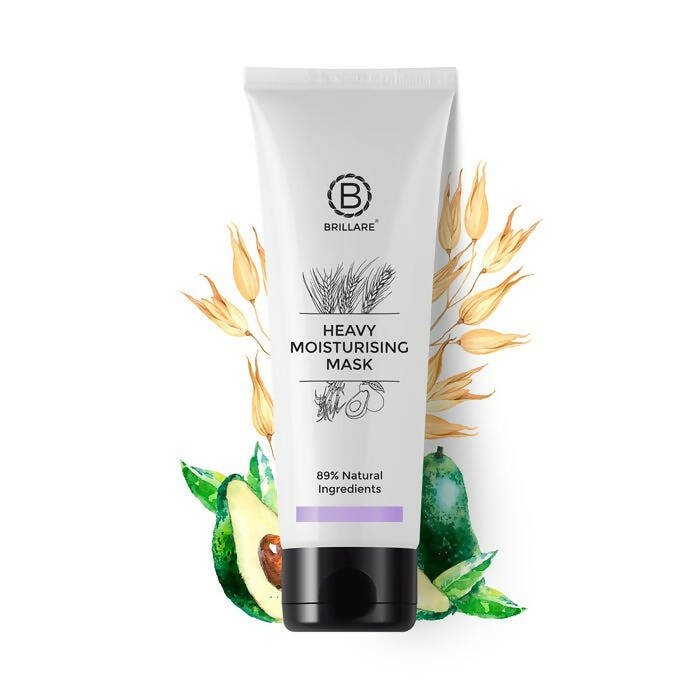 Brillare Heavy Moisturising Hair Mask, Natural Conditioner for Dry and Frizzy Hair - Mytrendzcart