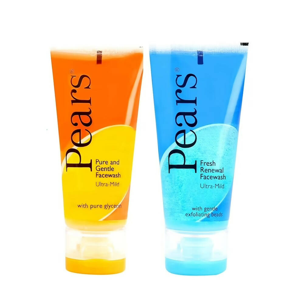 Pears Pure & Gentle Ultra Mild Facewash & Ultra Mild Fresh Renewal Facewash Combo - Mytrendzcart