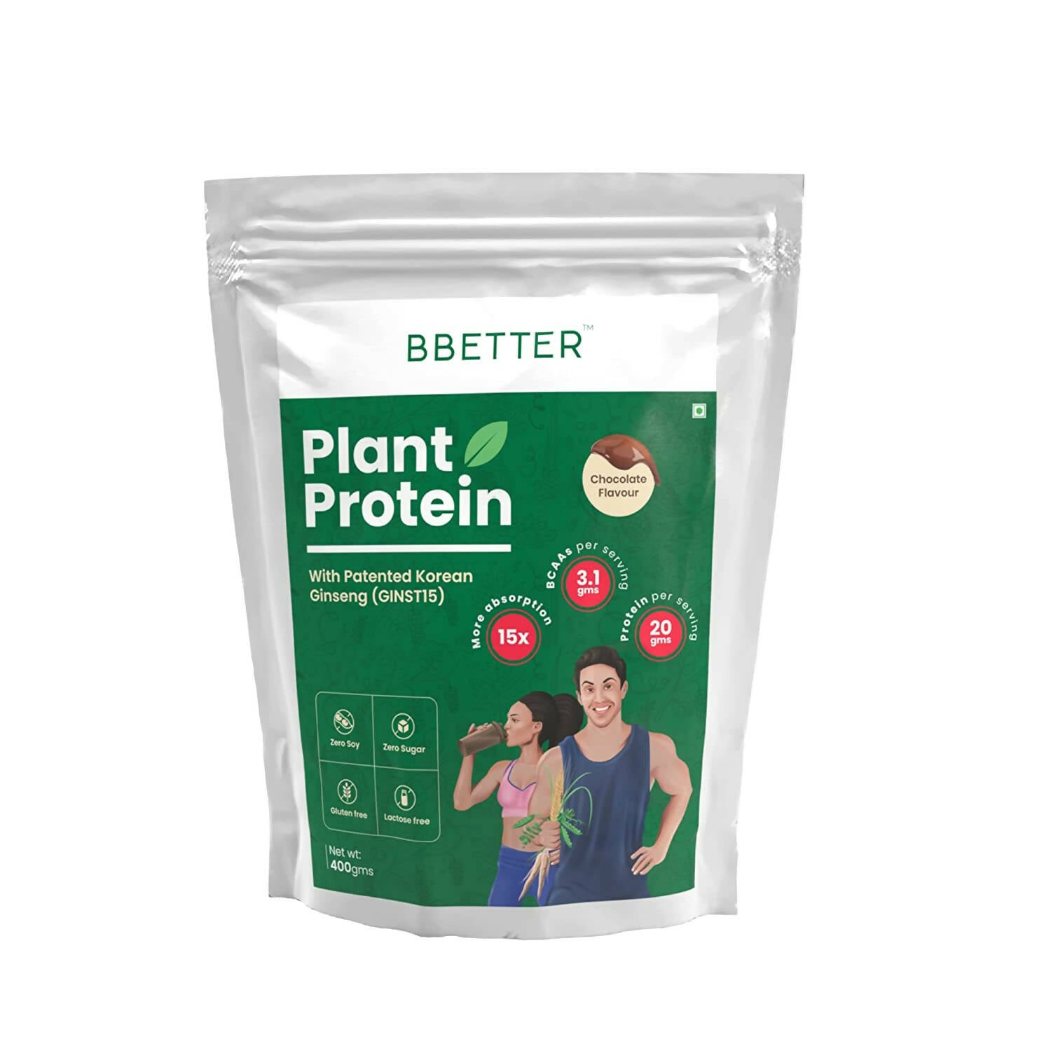 BBETTER Plant Protein Powder for Men & Women - Chocolate Flavour - Mytrendzcart