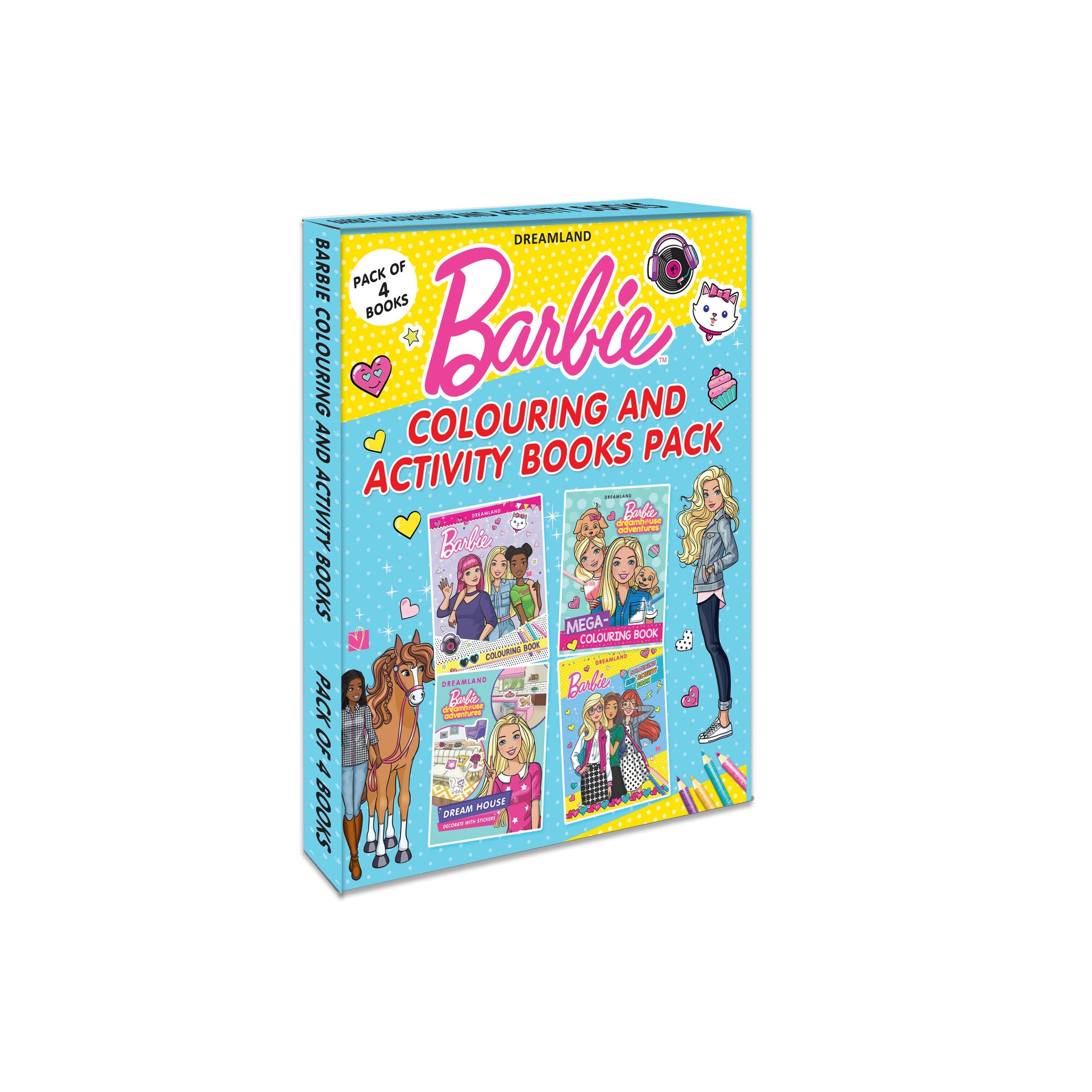 Dreamland Barbie Colouring and Activity Books Pack (A Pack of 4 Books) - Mytrendzcart