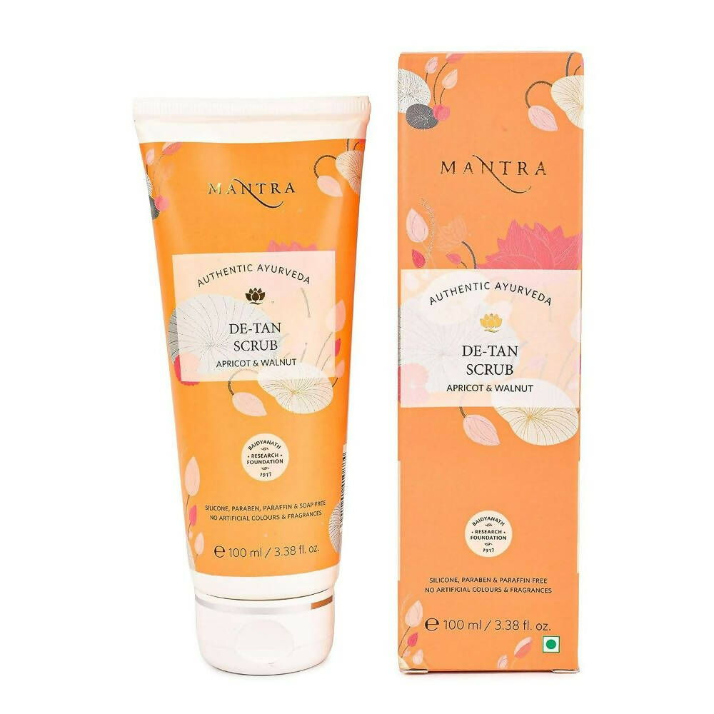 Mantra Herbal De-Tan Scrub Apricot & Walnut - Mytrendzcart