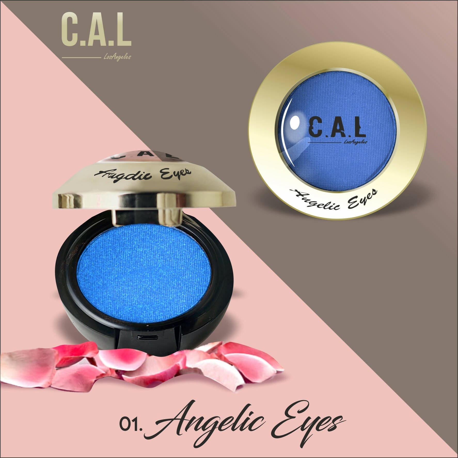 CAL Los Angeles Angelic Eye Shadow (Single Eyes) 01 - Blue - Mytrendzcart