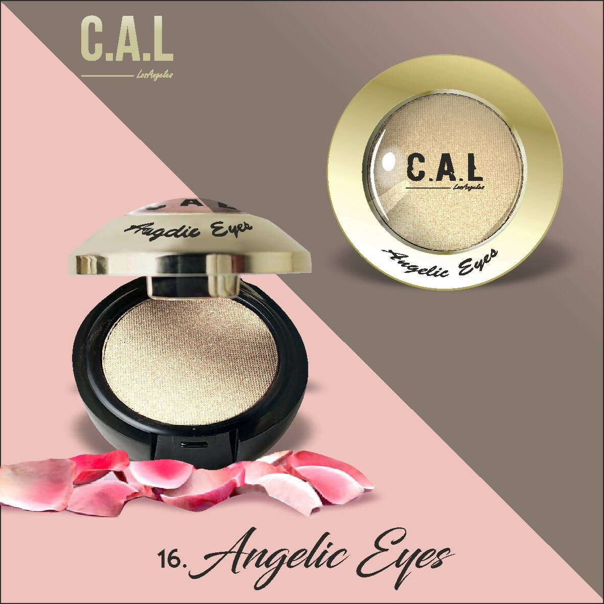 CAL Los Angeles Angelic Eye Shadow (Single Eyes) 16 - Yellow - Mytrendzcart