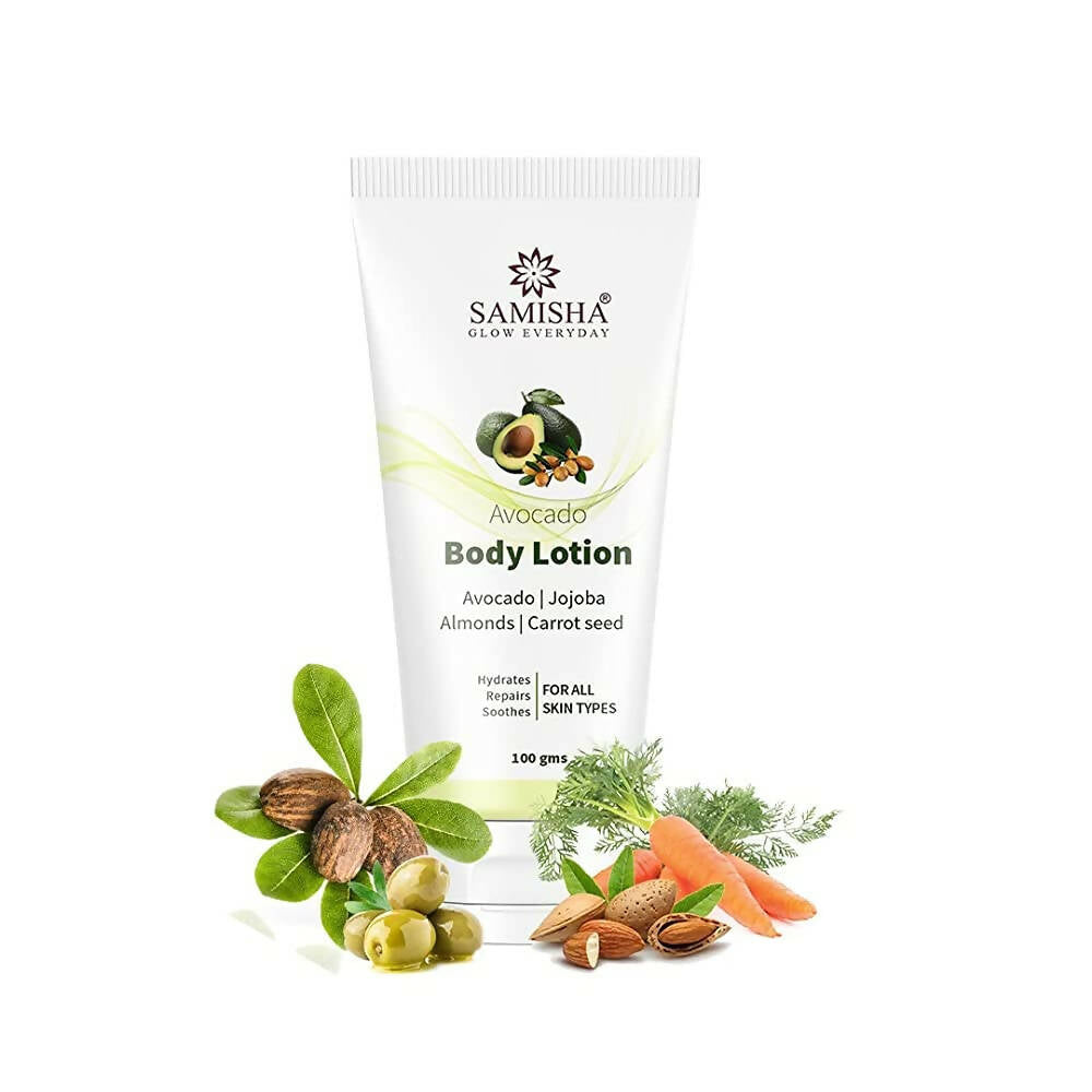 Samisha Natural Avocado Body Lotion For Dry Skin - Mytrendzcart