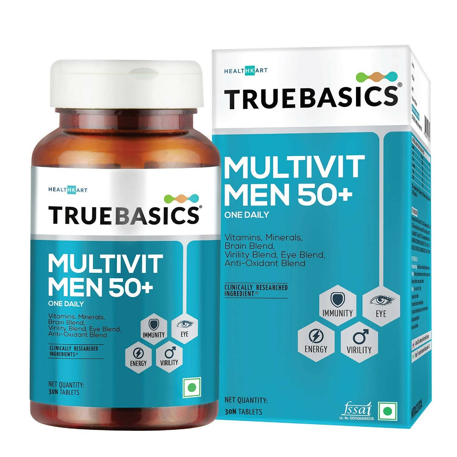 TrueBasics Multivit Men 50+ One Daily Tablets - Mytrendzcart