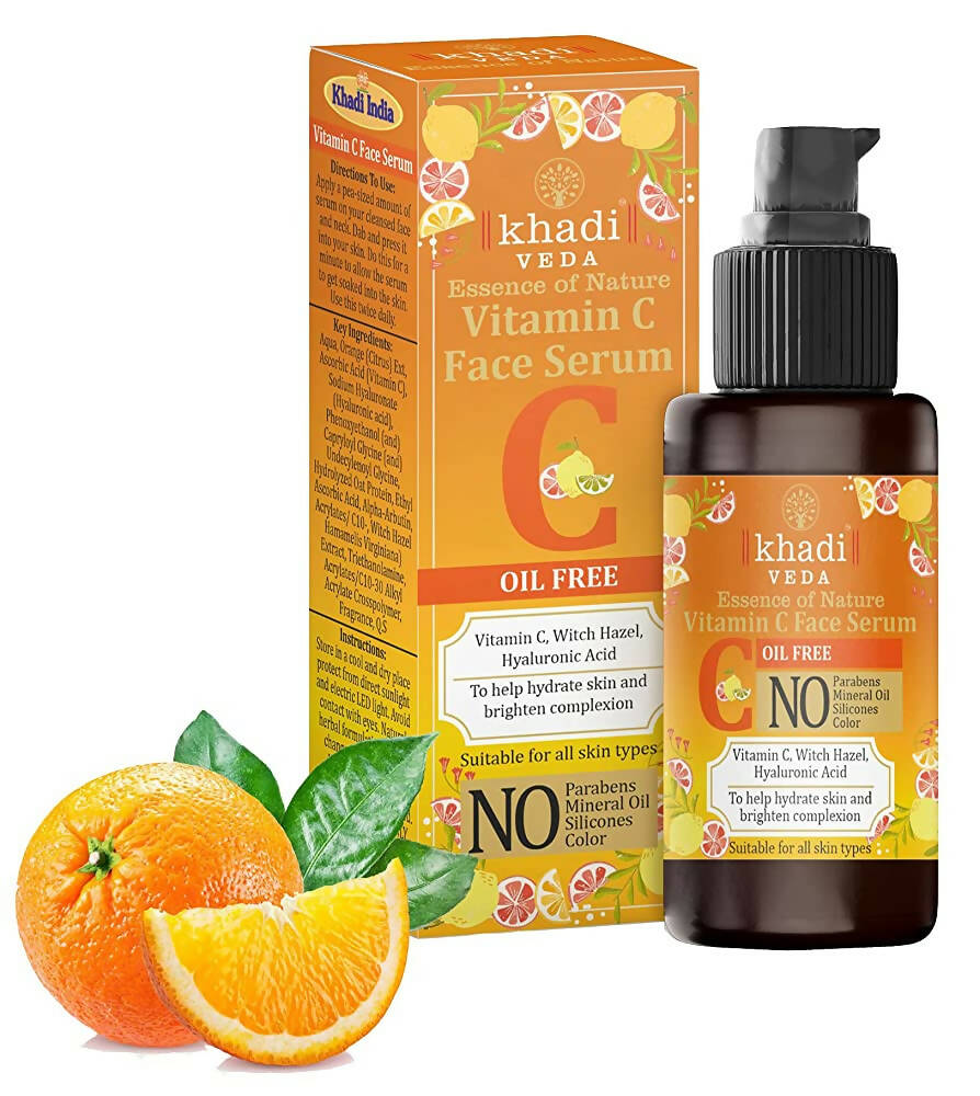 Khadi Veda Vitamin C Face Serum for Skin Brightening - Mytrendzcart