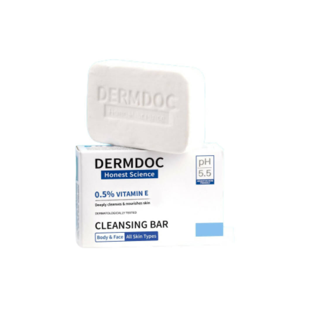 Dermdoc 0.5% Vitamin E Cleansing Bar,Deeply Cleanses & Nourishes Skin, All skin Types - Mytrendzcart