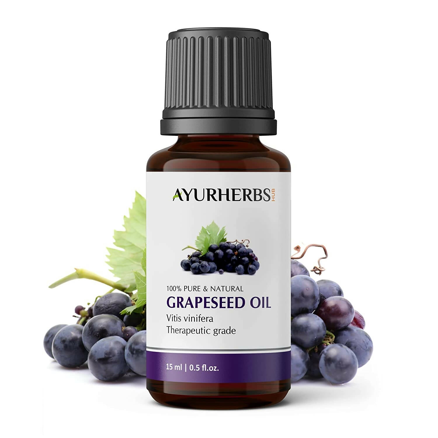 Ayurherbs Grapeseed Oil Therapeutic Grade 100% Pure & Natural Essential Oil - Mytrendzcart