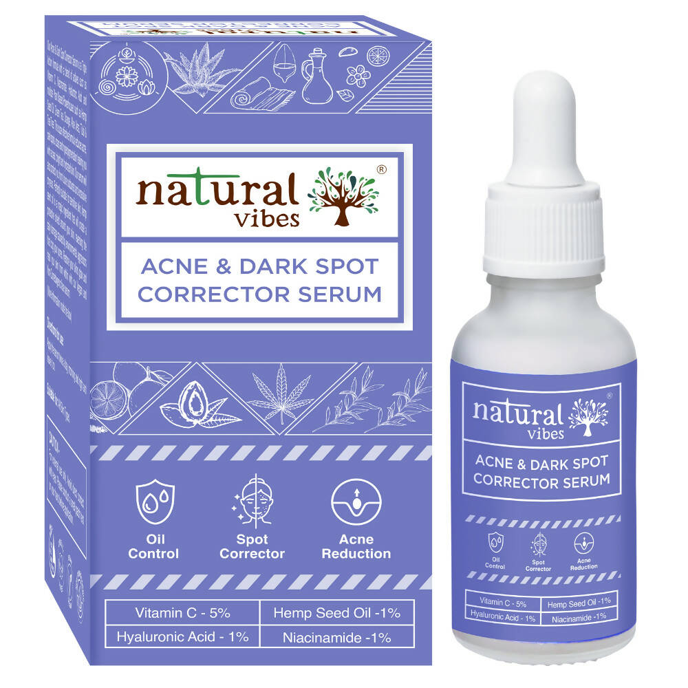 Natural Vibes Acne & Dark Spot Corrector Face Serum - Mytrendzcart