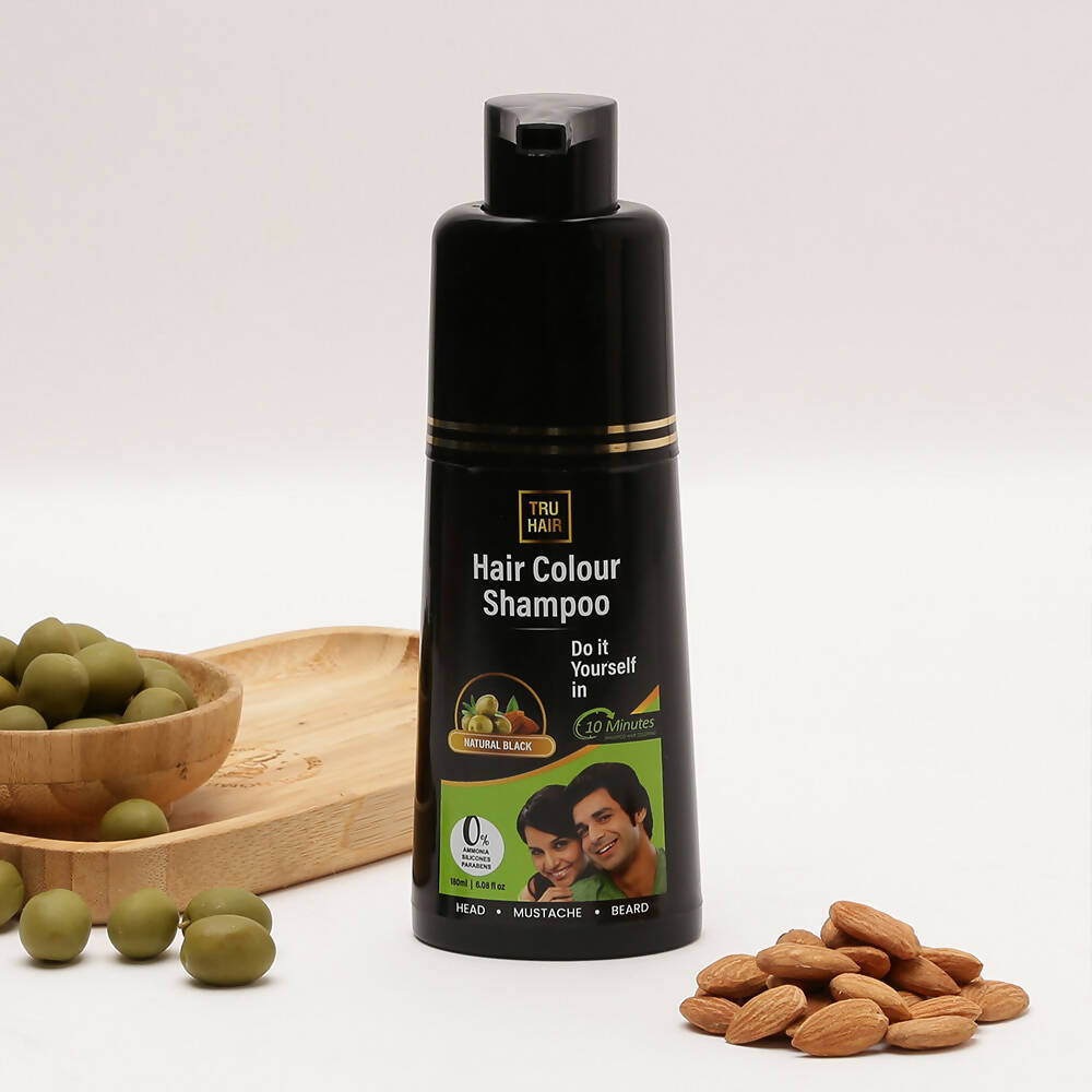 Tru Hair & Skin Black Colour Shampoo - Mytrendzcart