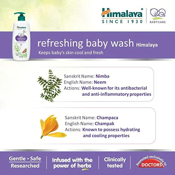 Himalaya Herbals - Refreshing Baby Wash -100 ml Mytrendzcart