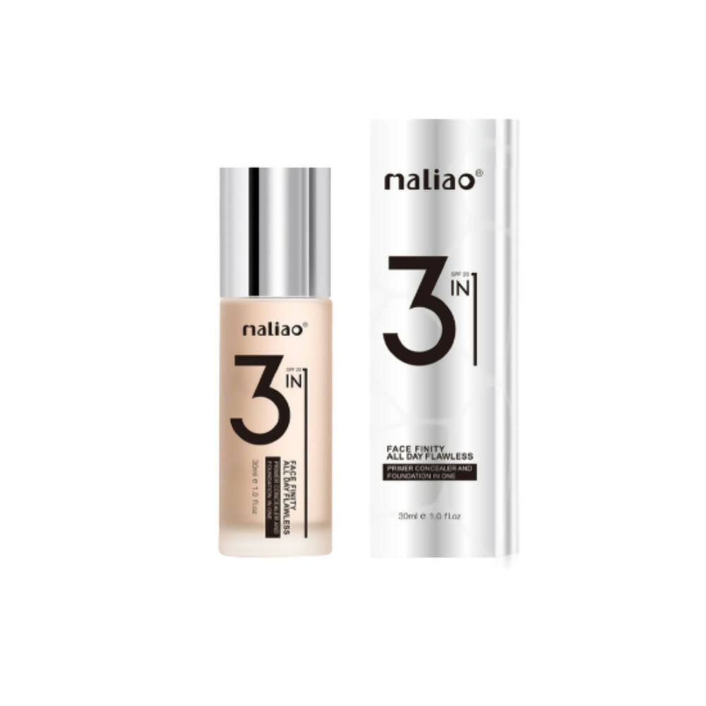 Maliao 3 In1 Face Finity All Day Flawless Primer, Concealer & Foundation All In 1 - Mytrendzcart