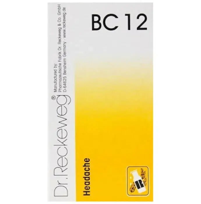 Dr. Reckeweg Bio - Combination 12 (BC 12) Tablets - Mytrendzcart