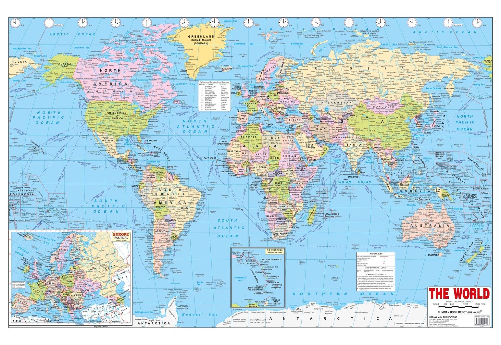 Dreamland Publications Educational Chart for Kids - World Map - Mytrendzcart