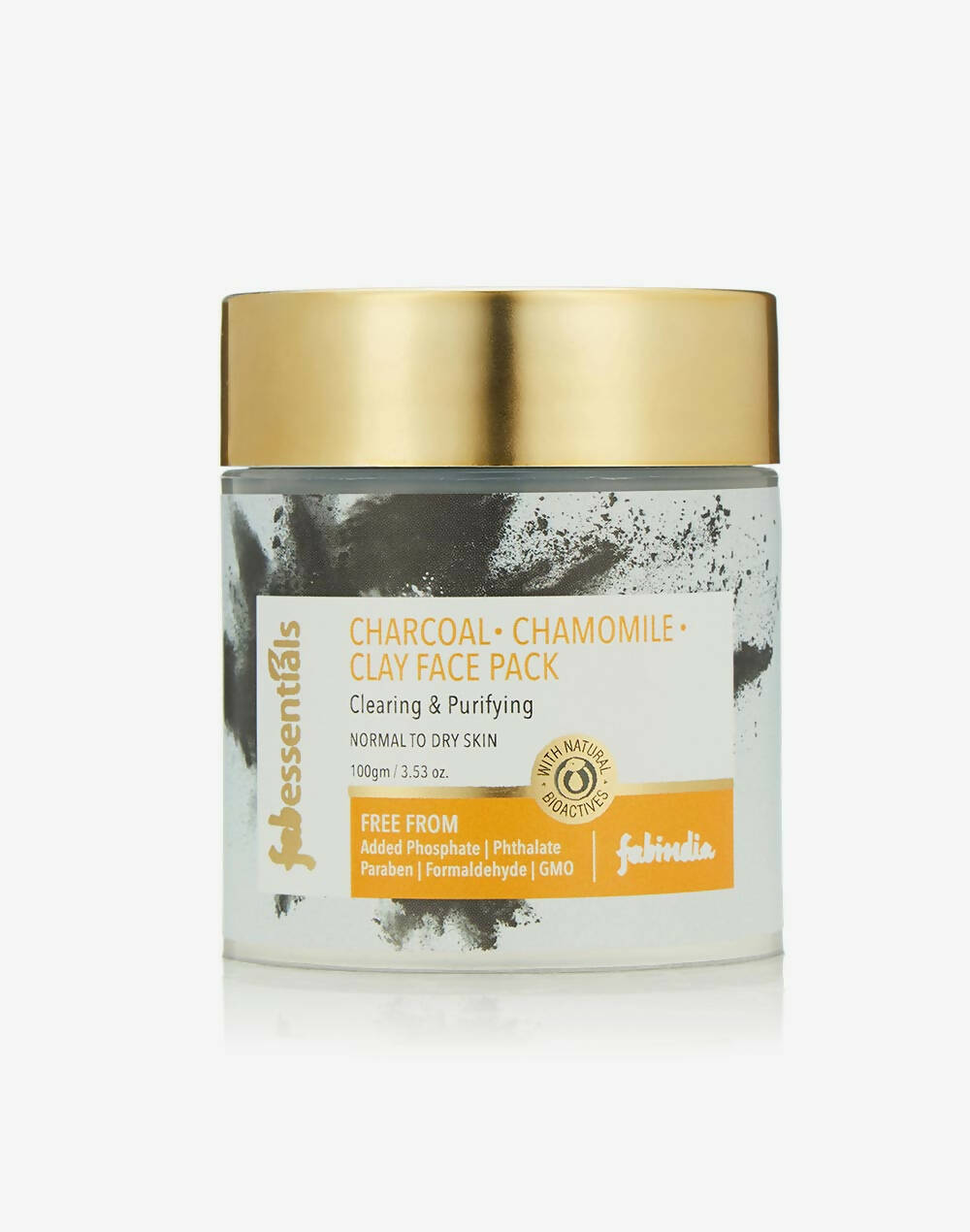 Fabessentials Charcoal Chamomile Clay Face Pack - Mytrendzcart