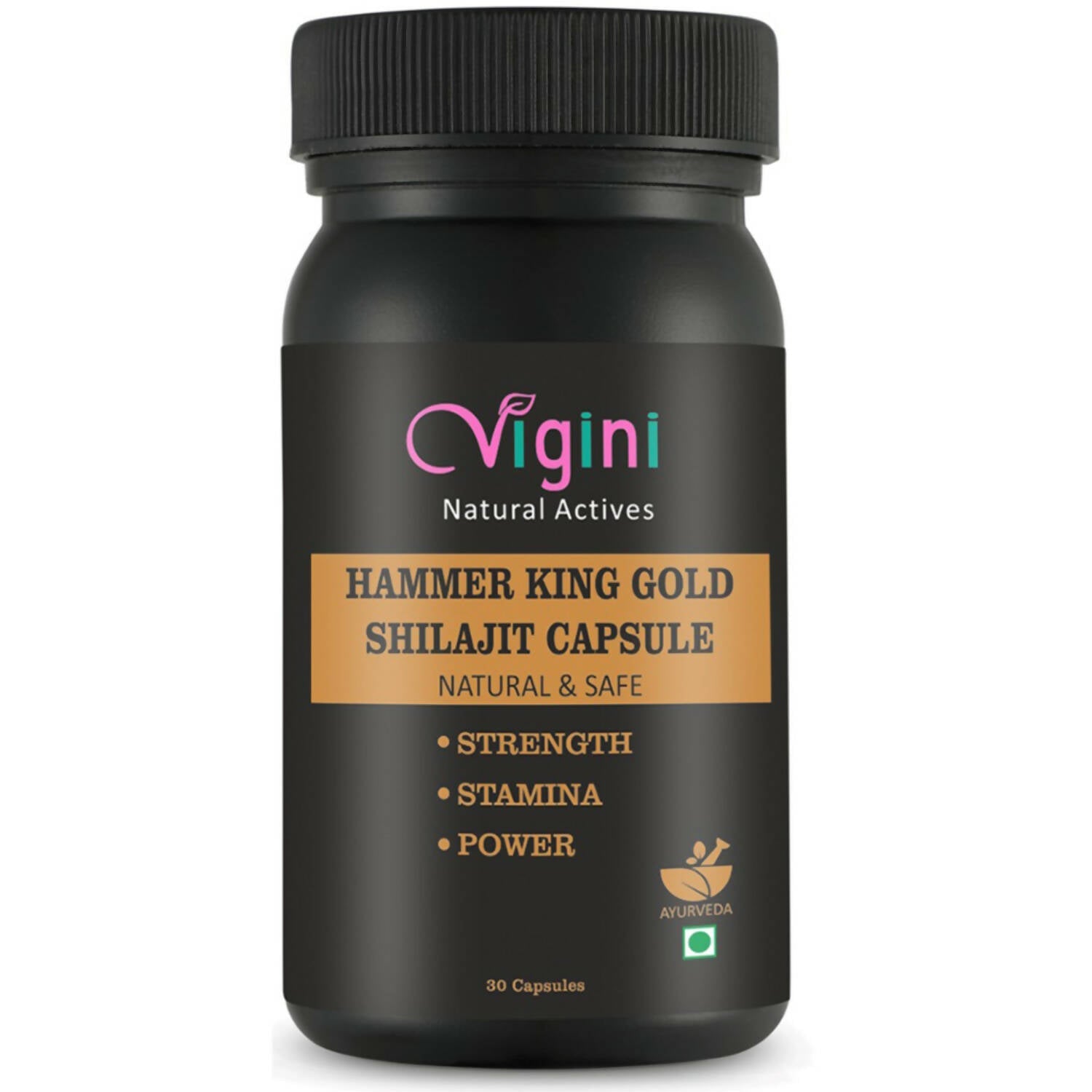 Vigini Natural Hammer King Gold Sj Capsule for Men - Mytrendzcart