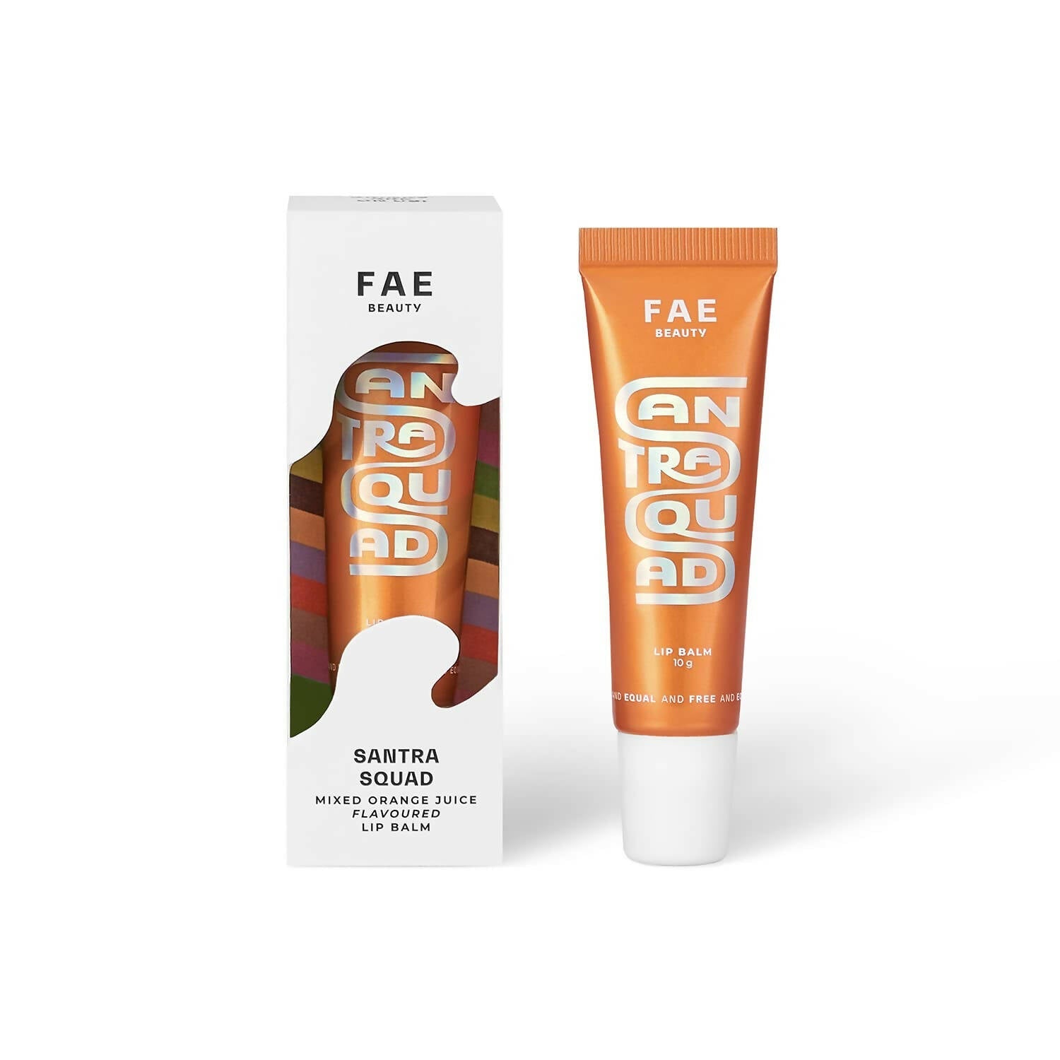 FAE Beauty Santra Squad Mixed Orange Juice Lip Balm SPF 20+ - Sheer Popsicle Orange - Mytrendzcart