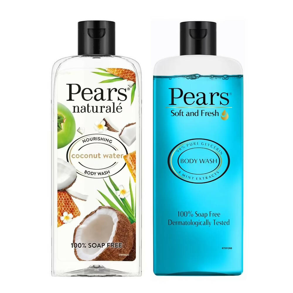 Pears Soft & Fresh And Naturale Nourishing Coconut Water Body Wash Combo - Mytrendzcart