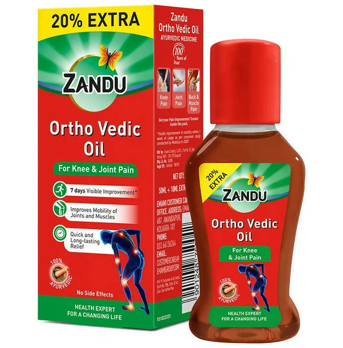 Zandu Ortho Vedic Knee & Joint Pain Oil - Mytrendzcart