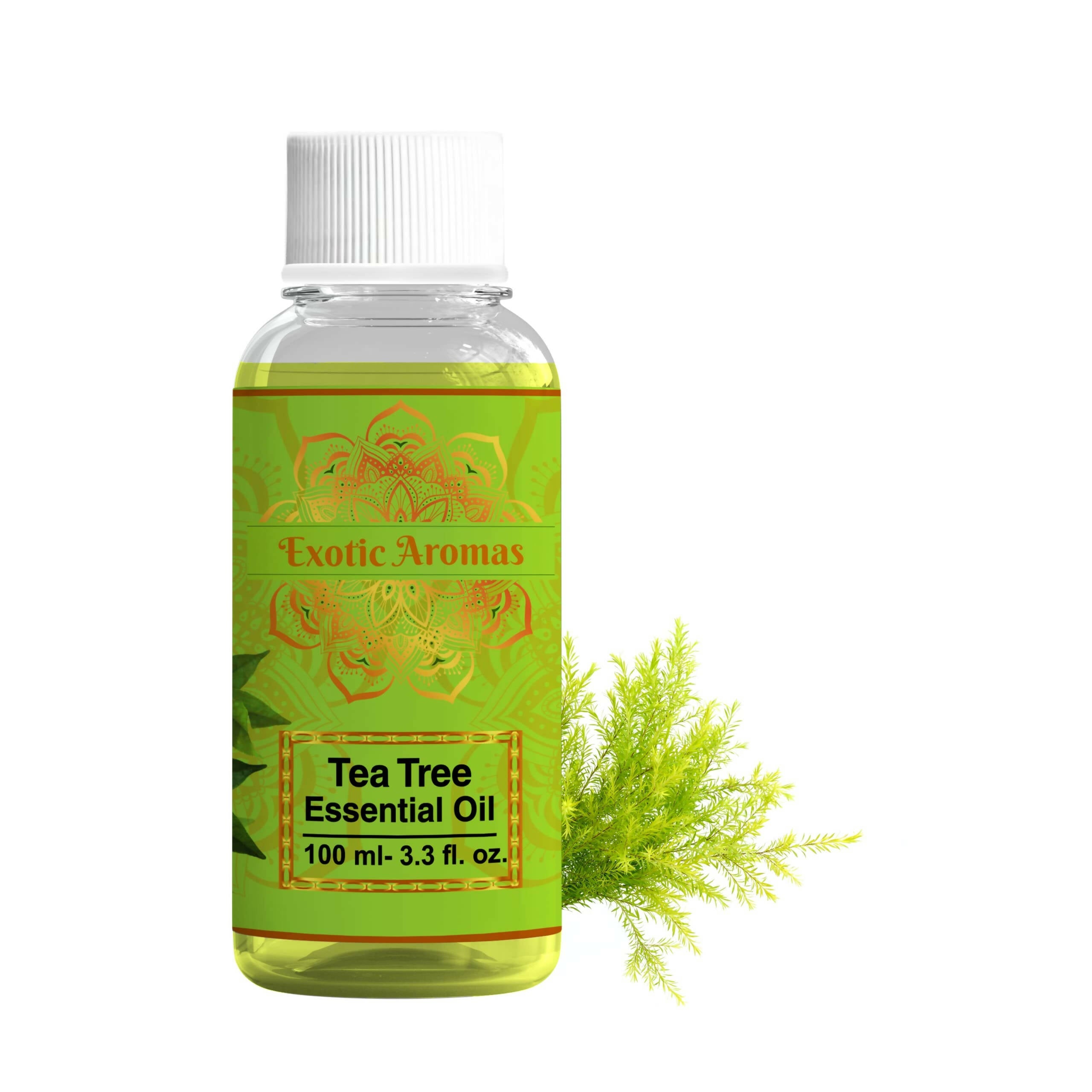 Exotic Aromas Tea Tree Essential Oil for Skin, Hair, Face, Acne Care - Mytrendzcart