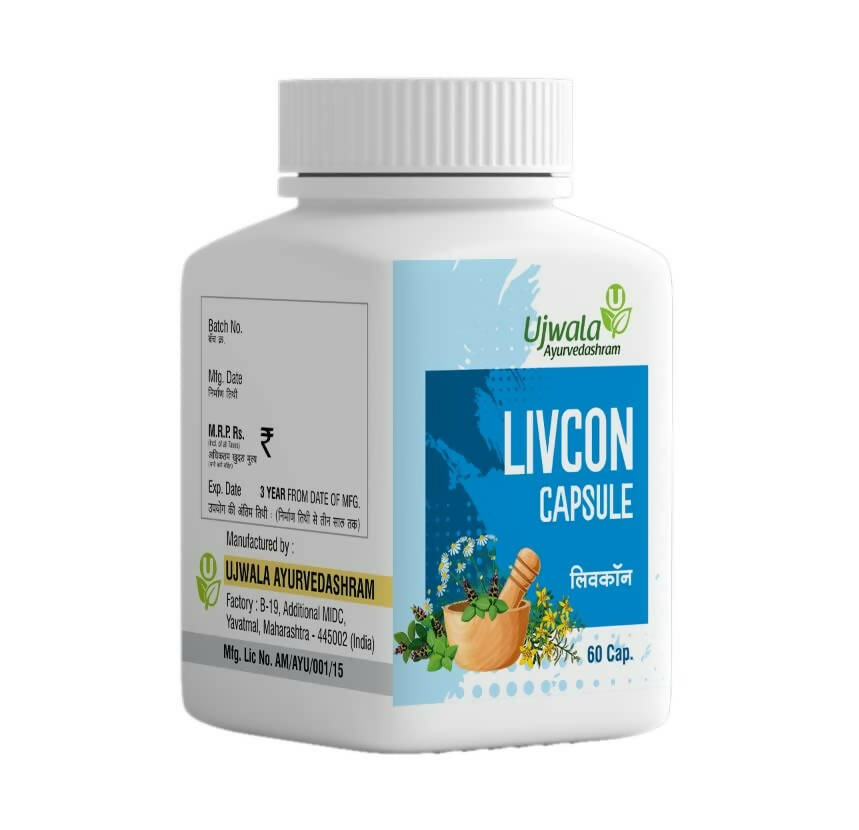 Ujwala Ayurvedashram Livcon Capsules - Mytrendzcart