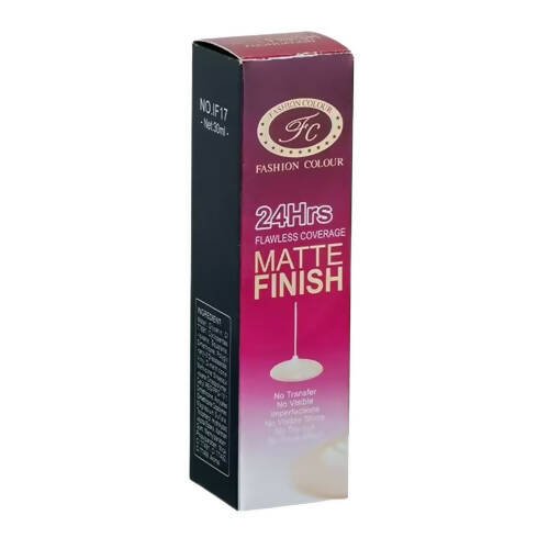 Fashion Colour 24Hrs Matte Finish Flawless Coverage Foundation - Shade 01 (Medium Skin Tone) - Mytrendzcart