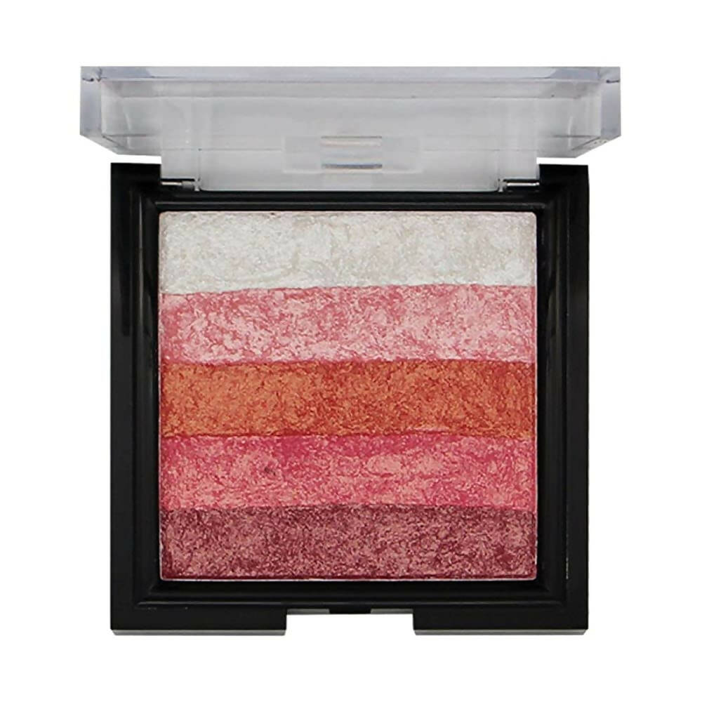 Fashion Colour Shimmer Brick & Blusher 2 in 1 Glow Bronzer Powder - Shade 01 (Medium To Fair) - Mytrendzcart